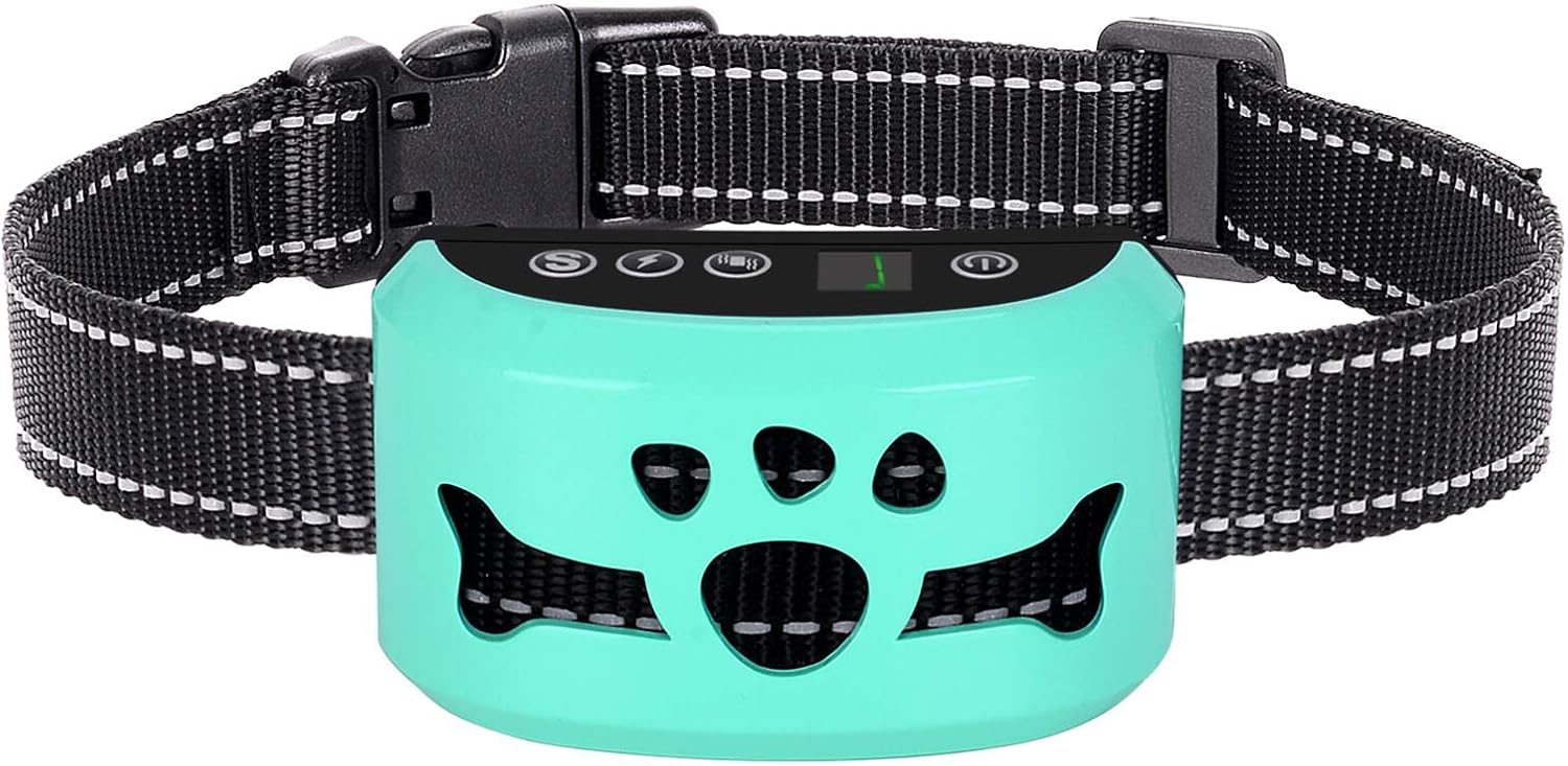 Bark Collar for Large Medium Small Dogs,Smart Bark Collar,Rechargeable Anti Barking Training Collar with 7 Adjustable Sensitivity,Bark…
