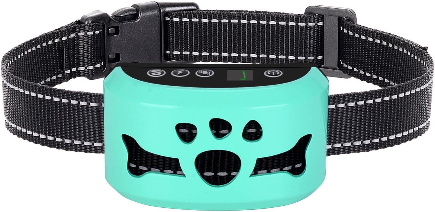 Smart Bark Collar for Large Medium Small Dogs,Rechargeable Anti Barking Training Collar with 7 Adjustable Sensitivity, Shock Collar with Beep Vibration Shock