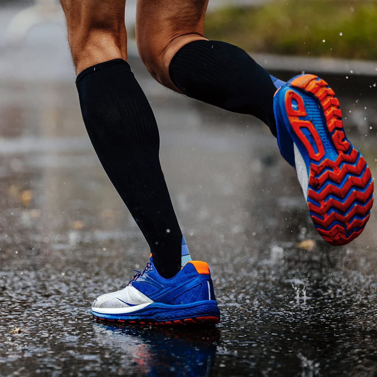 3 Pares Calcetines/Medias de Compresión para Hombres y Mujeres, Running, Deporte, Correr, Senderismo, Volar, Viajar, Varicosas, Embarazo y Médicos