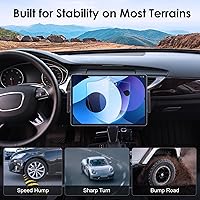 Vista 6 de EEEKit 2 in 1 CD Slot Tablet Car Mount, Universal 360° Rotation CD Player Car Phone Holder for 4-11in Devices, Black