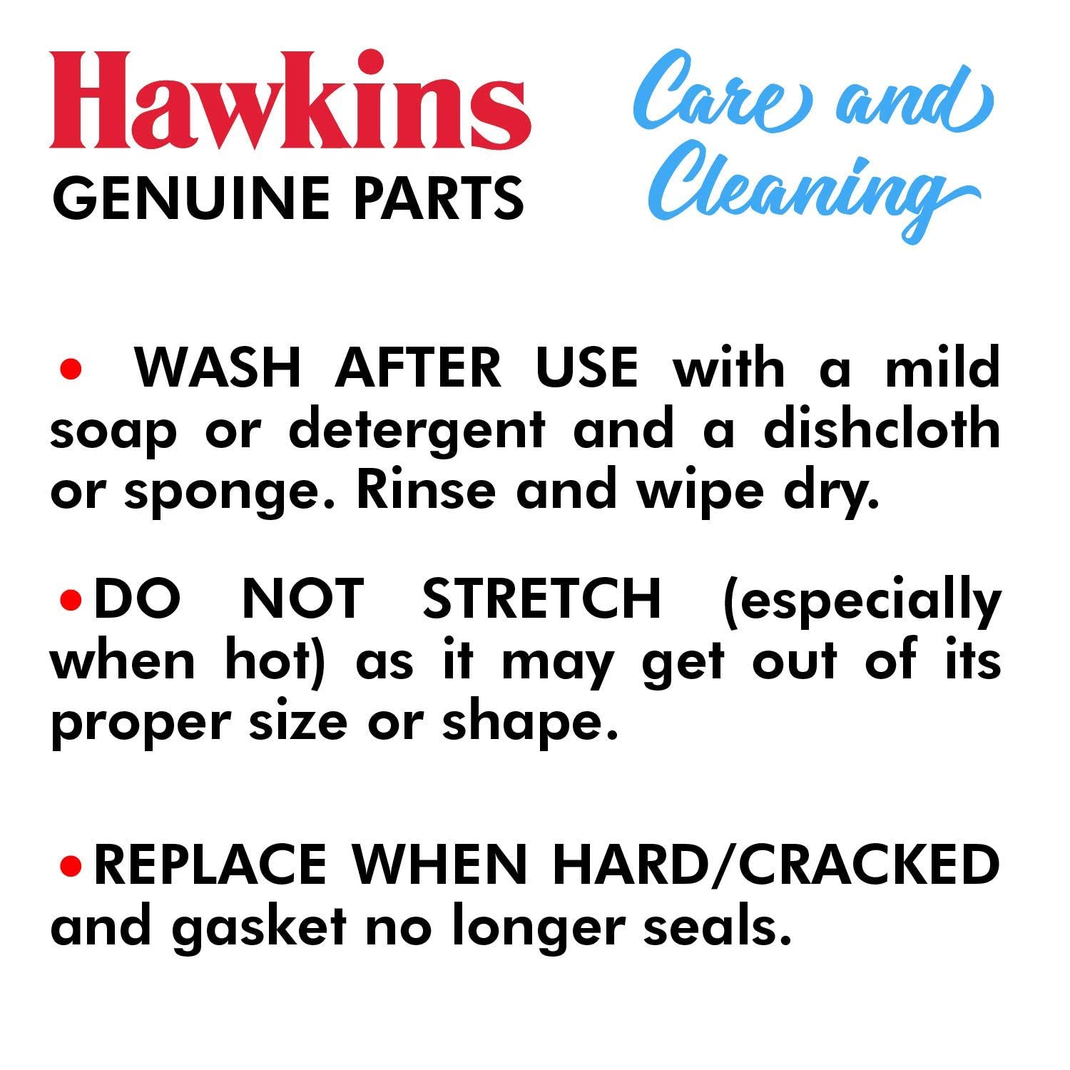 HAWKINS Rubber Gasket Sealing Ring for 2-4 L Pressure Cookers (Black) - Set of 2 3