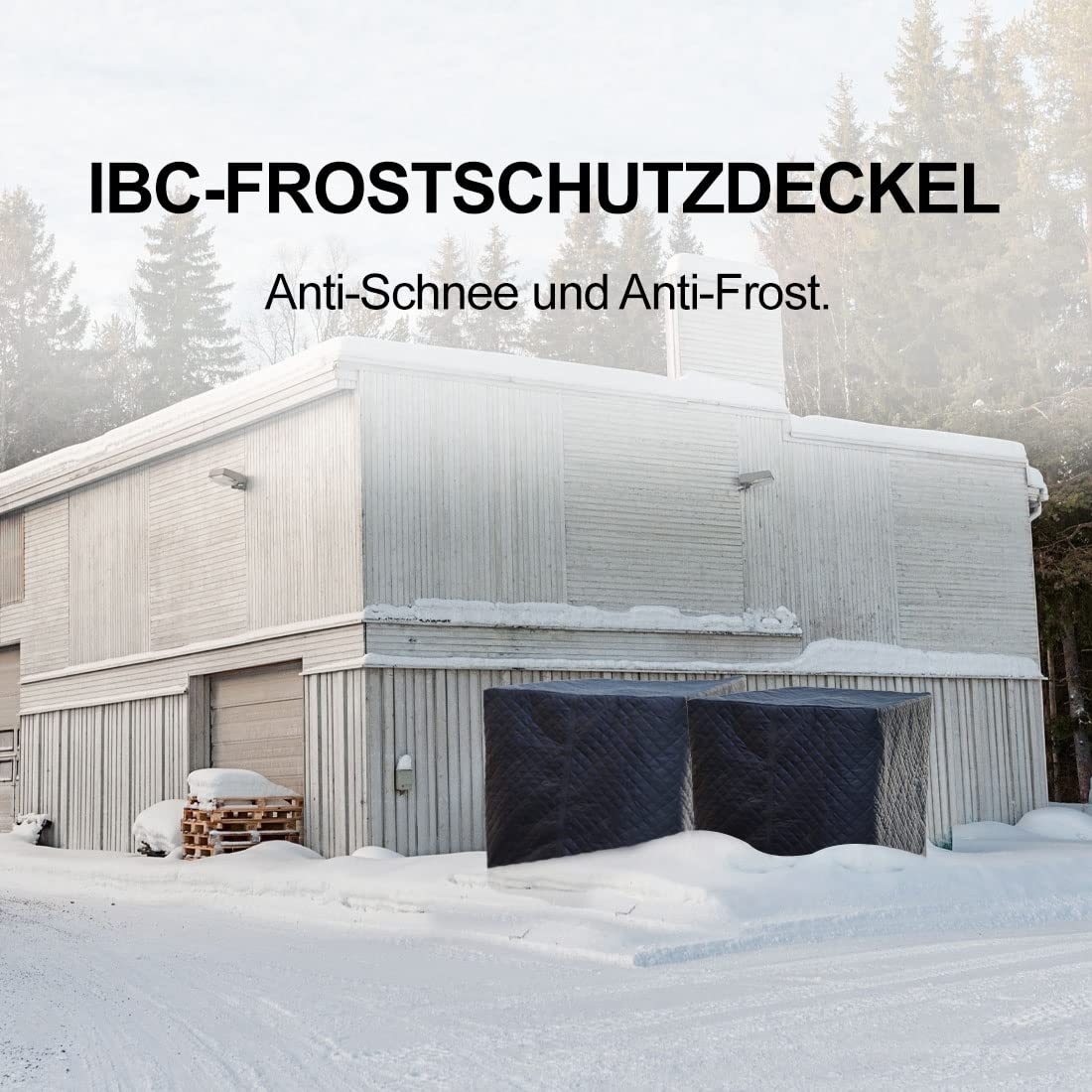OrangeClub IBC Schutzhülle frostsicher,1000L Wassertank Abdeckplane IBC Cover Verdicken Plus Baumwolle Wärmedämmung Regenschutz, Schutz Regenwassertank IBC Behälterdeckel IBC Tonnenfass Zubehör