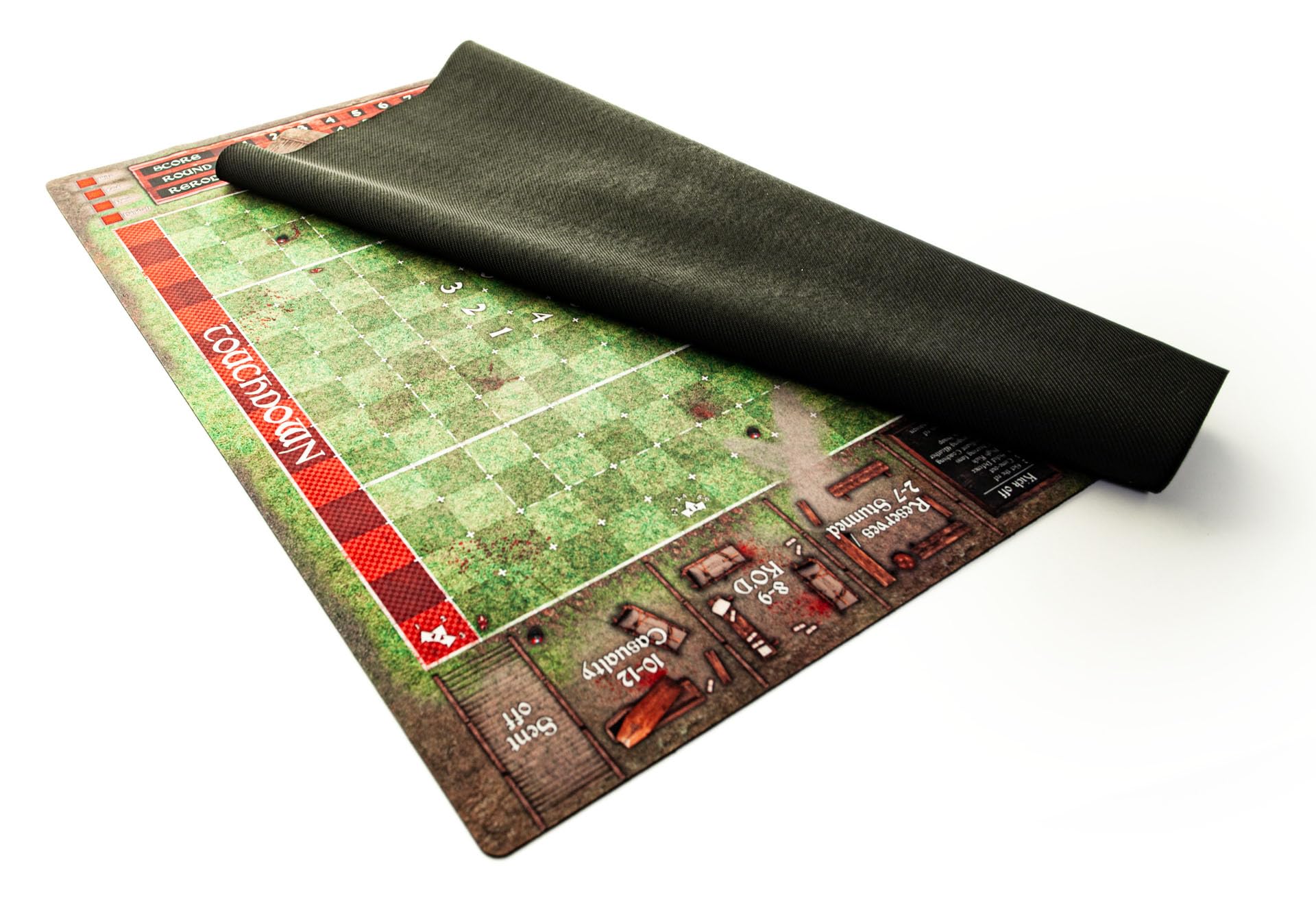 Pitch 35,5" x 27,5" / 90 x 70 cm - Alfombrilla de Goma Compatible con Blood Bowl