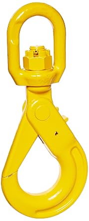 47400842 1/2" G80 Steel Swivel Self-Locking Hook, 12,000 lbs WLL, Painted