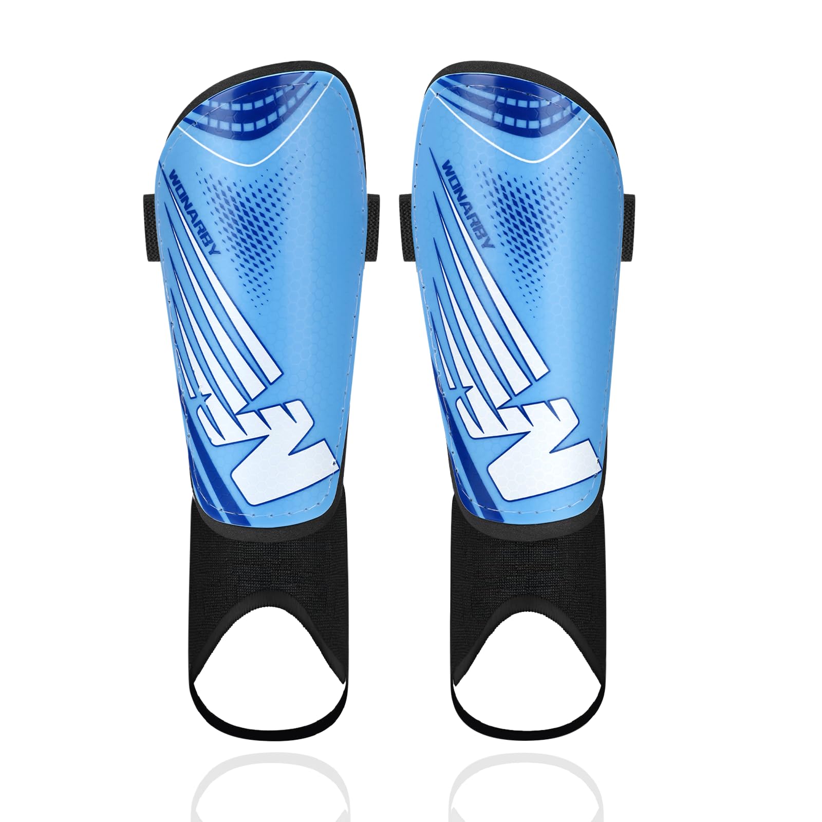Shin Guards Soccer Youth Kids Shin Guard for Toddler Boys Girls Teenagers  2-18 Years Old with Ankle Sleeves Protection Football Shin Pads