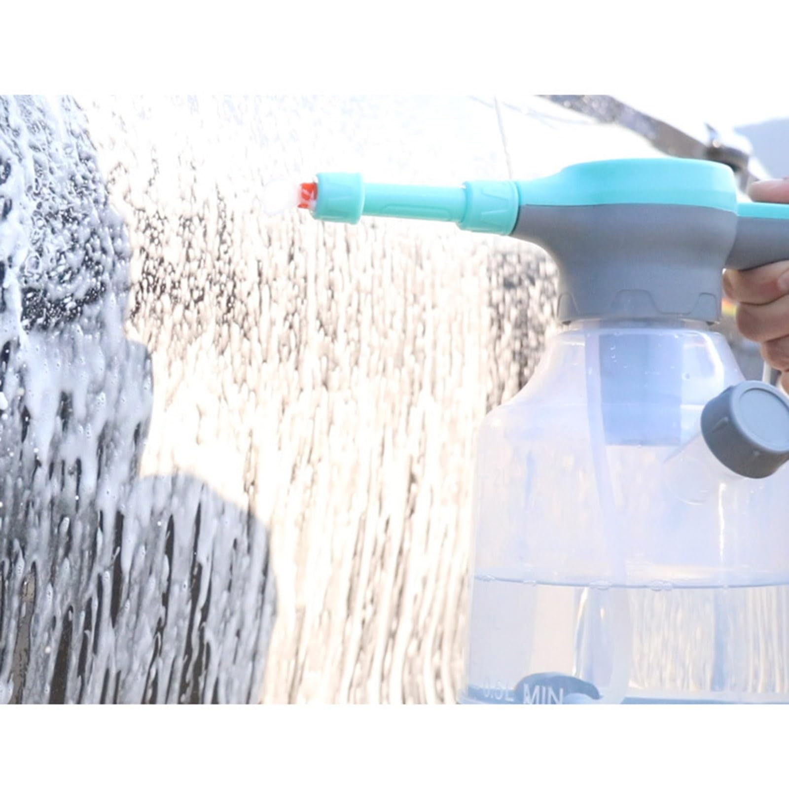Spruzzatore elettrico da giardino da 1,5 litri, ricaricabile, per la cura della casa e delle piante e l'irrigazione dei fiori da giardino ricaricabile