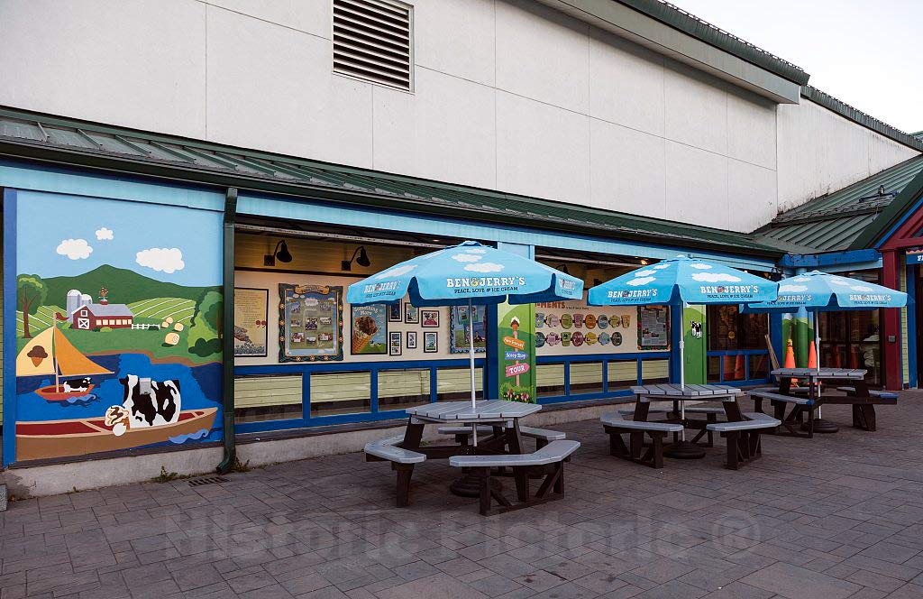 Historic PictoricPhoto - Patio at The Ben and Jerry's Ice Cream Factory in South Burlington- Fine Art Photo Reporduction 12in x 08in