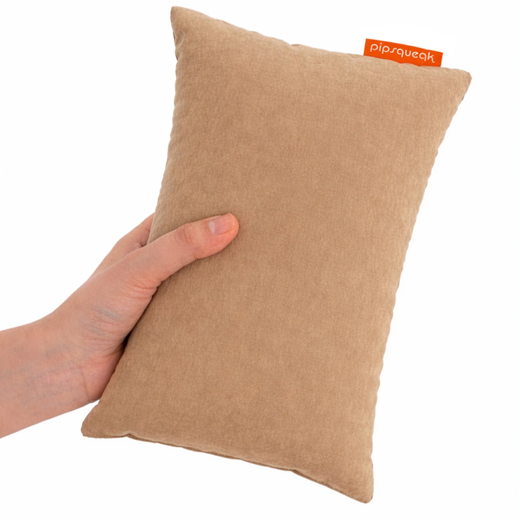 Urban Infant Khaki Pipsqueak Small Pillow - Mini 11 X 7 In - Tiny Pillow For Travel, Dogs, Toddlers, Kids, Lumbar, Knees And Neck