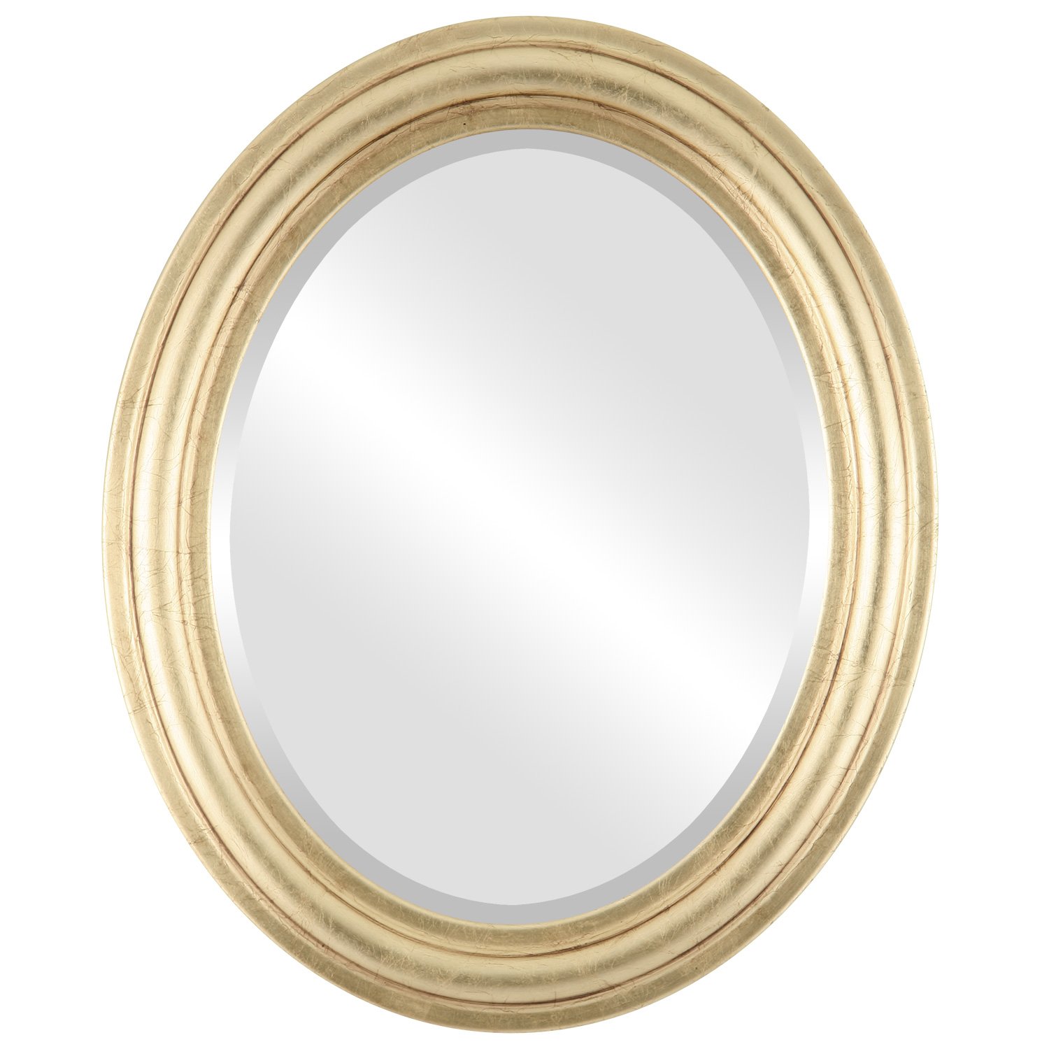 Oval Crest Philadelphia Style Oval Beveled Mirror