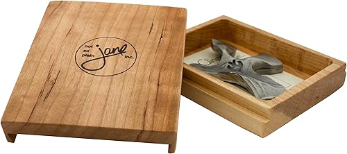 Vista 6 de La cruz original de Not So Plain Jane (caoba) Se adapta cómodamente en la palma de tu mano Gran regalo cristiano para primera comunión, Caoba