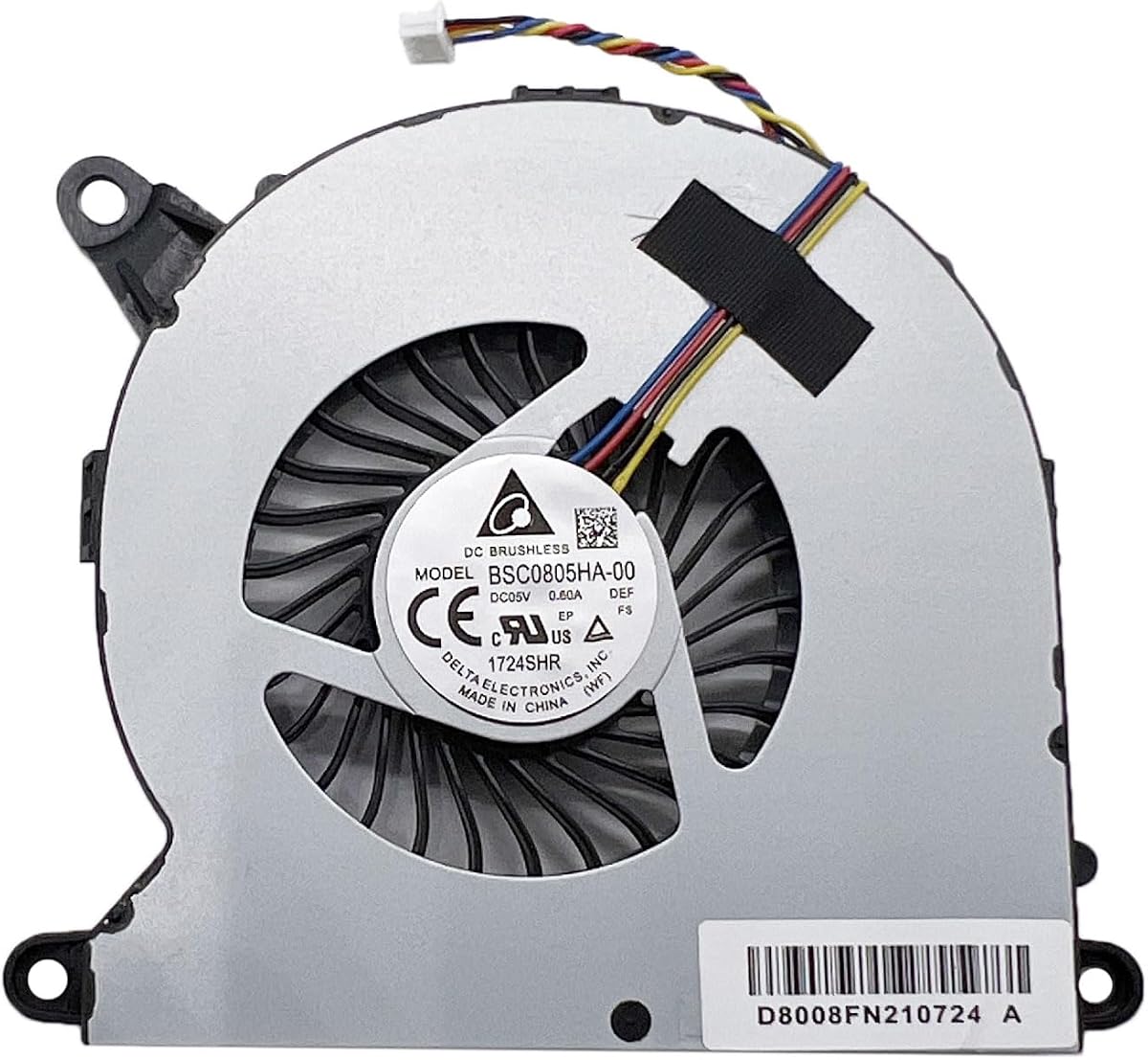 Peidesi Replacement CPU Cooling Fan Compatible with Intel NUC8 NUC8i7BEH NUC8i3BEH NUC8i5BEH BSC0805HA-00 D8008FN210613 DC 5V 0.60A