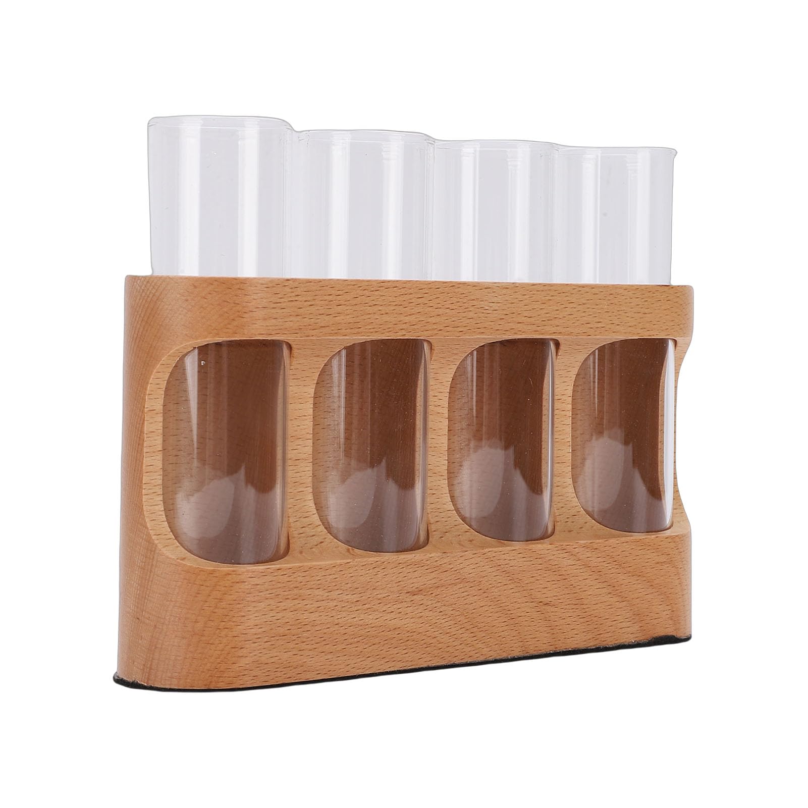 Tissting Station Propagation Plantes avec Support Bois 4 Tubes Verre Lumière LED 9 Niveaux,Pour Culture Hydroponique Décoration Maison Bureau Amateurs Jardinage Intérieur
