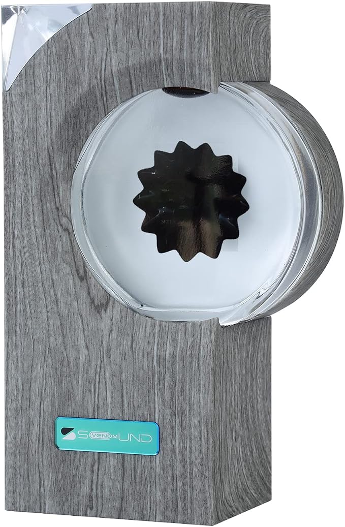 Lampada A Ferrofluido Sensibile Al Suono - Danza Con La Musica, LED Ricaricabile, Decorazione Da Scrivania - 3
