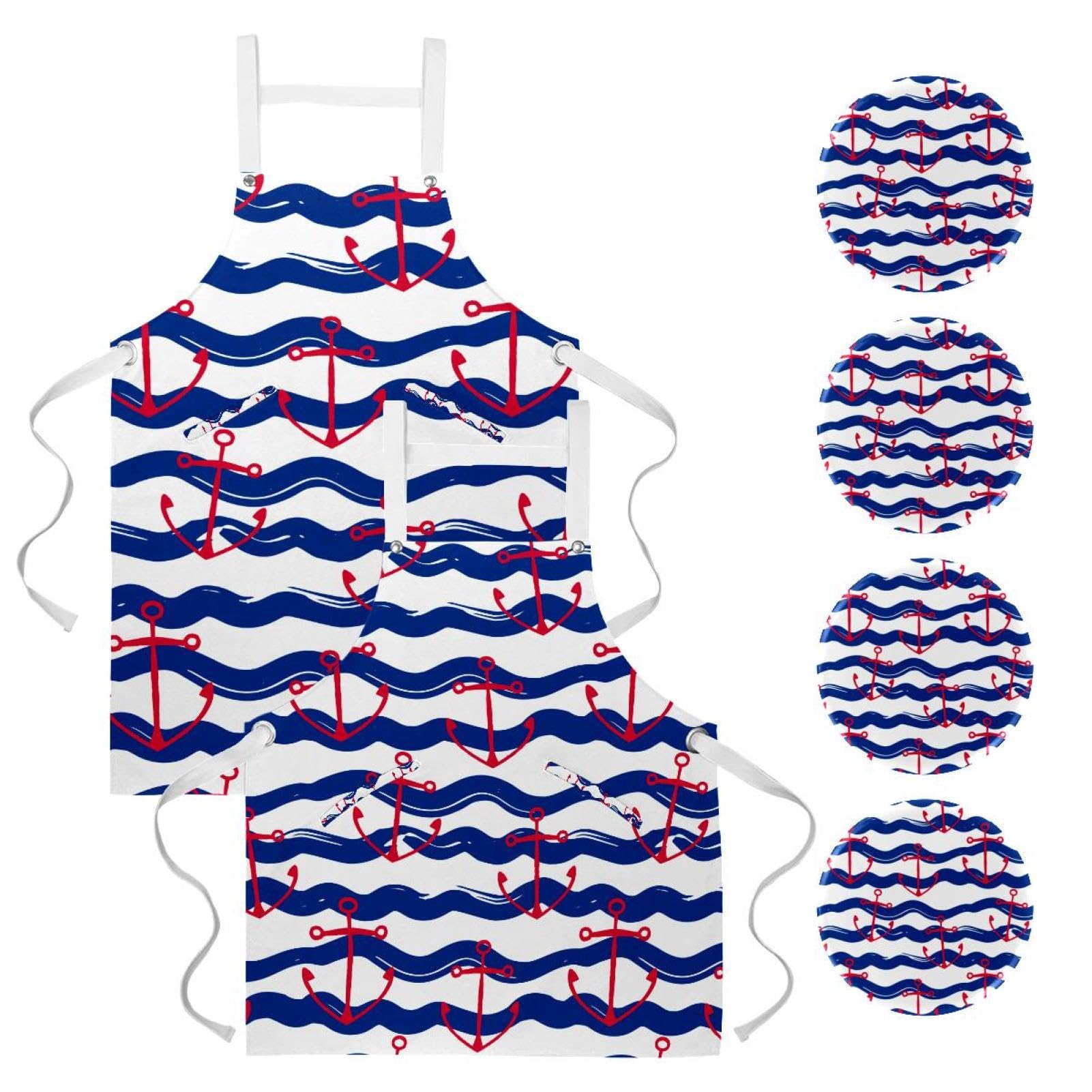 Tablier pour restaurant et bistrot protection anti-taches - 7