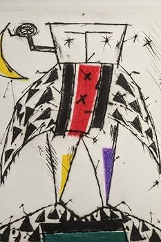 Amazon.co.jp: 吉岡弘昭 銅版画「月に立つ者」画寸 105cm×12cm