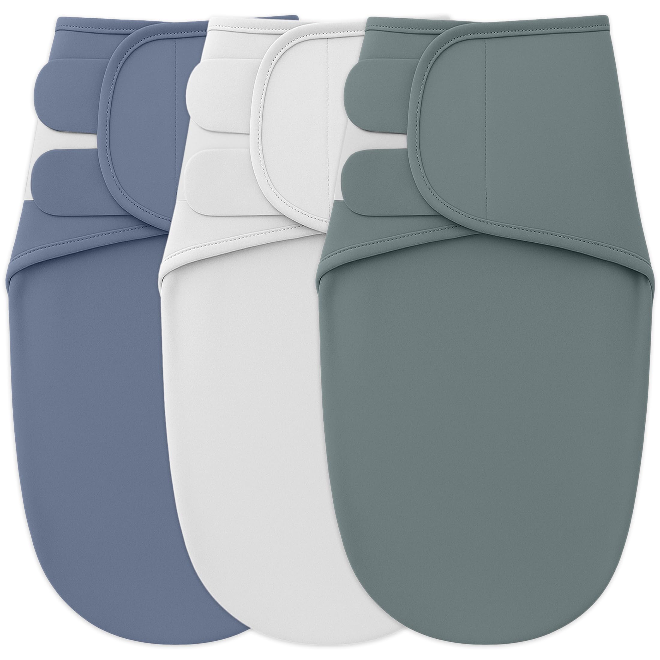 Little Seeds Swaddle Blanket 0-3 Months, 3-Pack Organic Cotton Baby Swaddles - Swaddles for Newborns Infant Boys & Girls, Soft & Snug Hip-Healthy Swaddling Blankets
