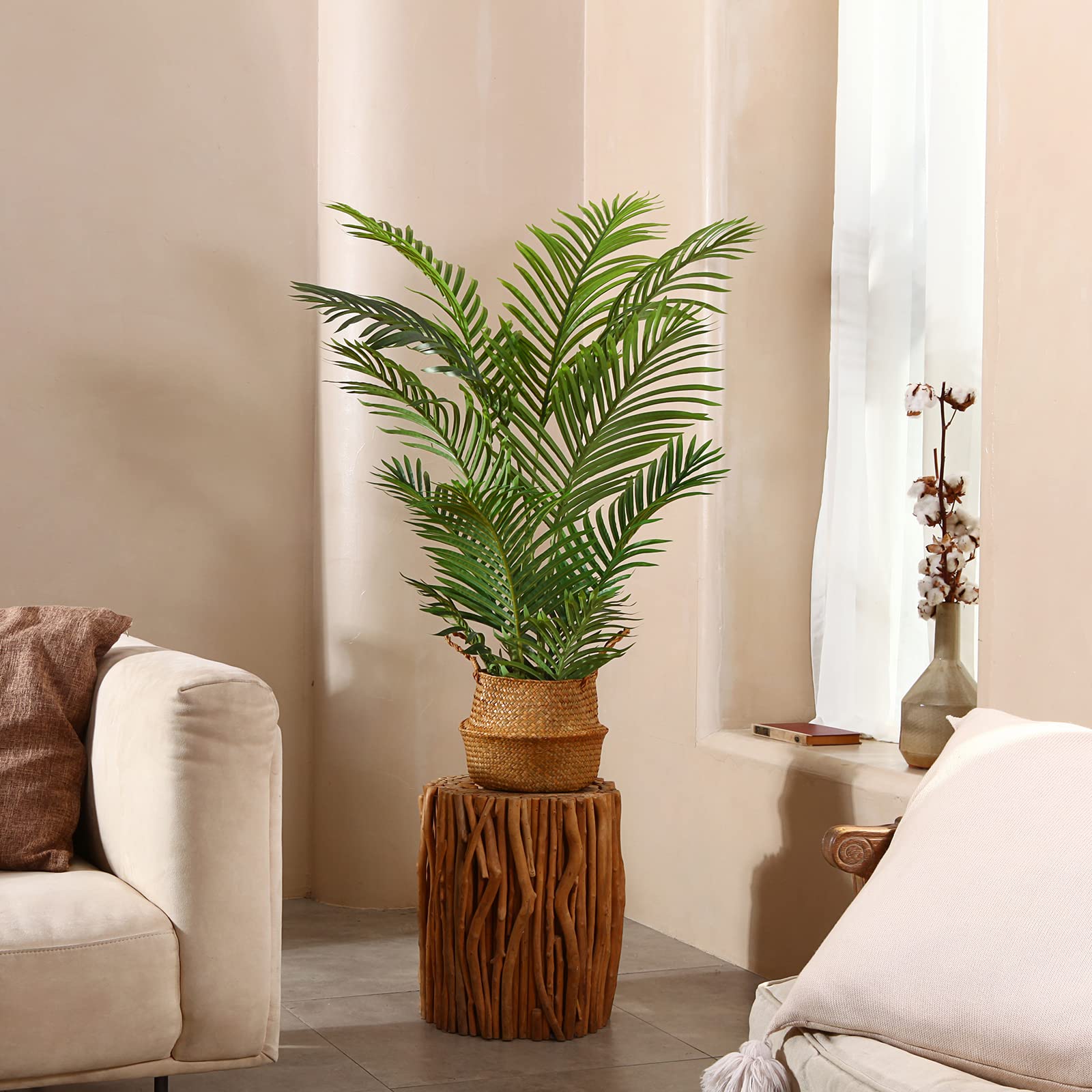 Kazeila Kunstplant bamboe, groot, 140 cm, kunstplanten in pot, voor decoratieve woonkamer, woning, balkon, kantoor (1 stuks Kazeila Kunstplant bamboe, groot, 140 cm, kunstplanten in pot, voor decoratieve woonkamer, woning, balkon, kantoor (1 stuks