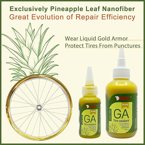 Miniatura 10 de PAX Sellador de neumáticos GA de 8.5 fl oz, salvador de prevención plana, sellado fuerte, no corrosivo, apto para motocicletas y bicicletas,