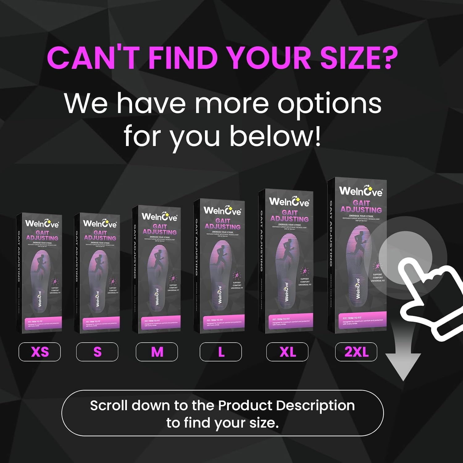 Welnove Running Insoles for Men & Women with Metatarsal Pad for Metatarsalgia,Orthotic Arch Support Insoles for Plantar Fasciitis, Morton's Neuroma, Ball of Foot Pain Relief-2XL - Image 2