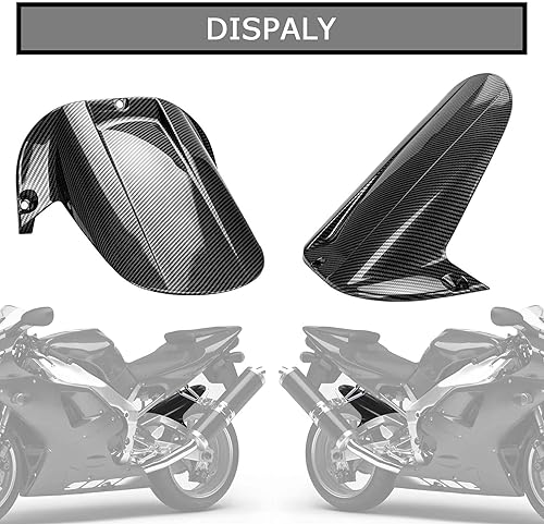 Miniatura 7 de Guardabarros trasero para motocicleta, protección contra salpicaduras, neumático a prueba de abrazo para YZF R1 1998 1999 2000 2001 (color de fibra