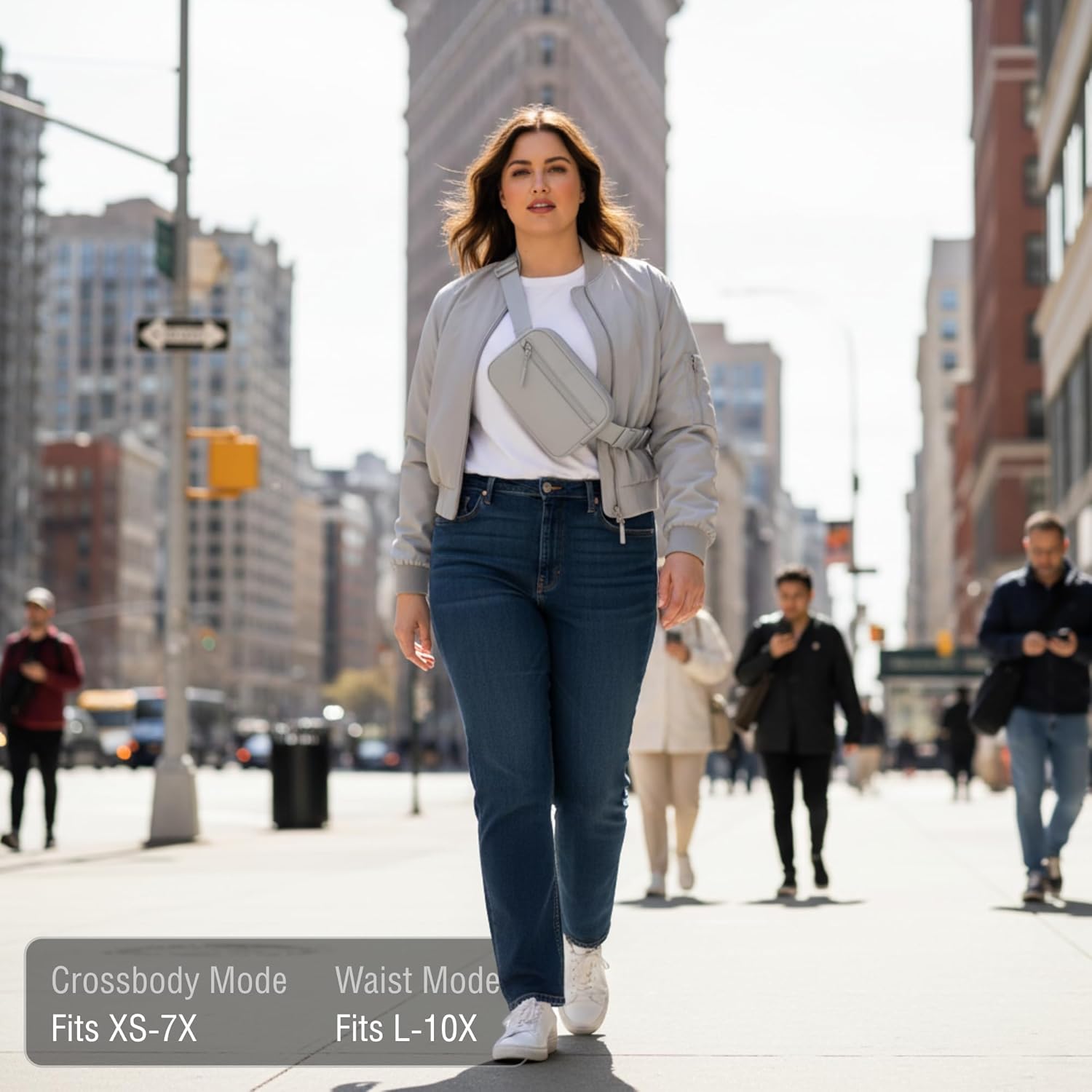 FORZAROCKET Plus Size Fanny Pack, 70-Inch Extended Strap Belt Bag, Crossbody Sling for Women & Men - Image 2