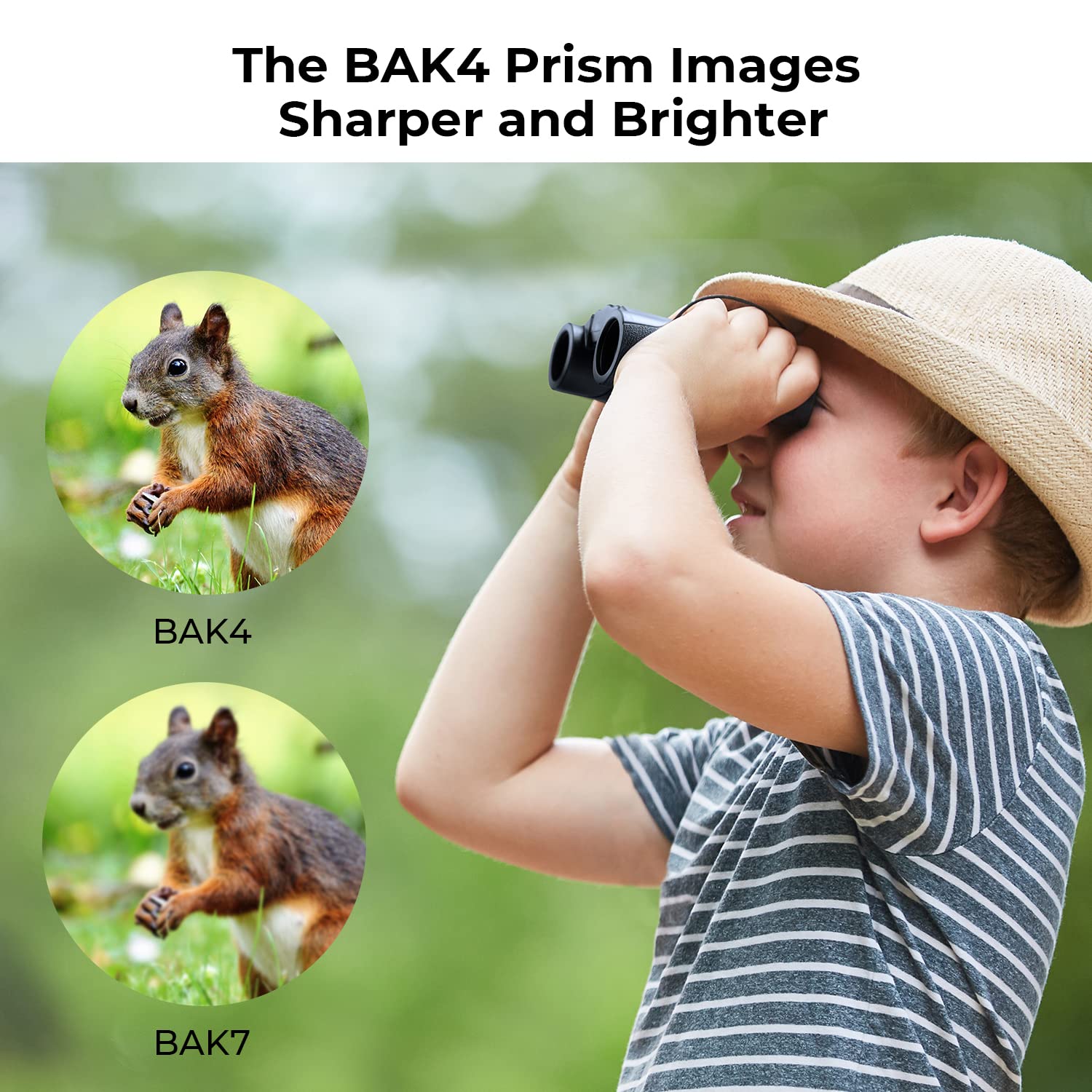 Prismáticos 8X21-K&F Concept Mini Prismáticos Binoculares de Largo Alcance BAK4 Prisma y Lentes FMC,Prismáticos Professional Impermeable IP66 para Observación de Aves y Vida Silvestre