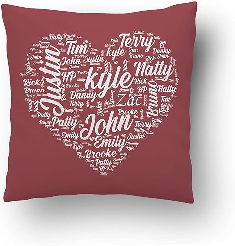 Miniatura 34 de Love and Family Collage - Almohada personalizada para pareja. Almohada de fotos personalizada con texto para cumpleaños, aniversario y Navidad.