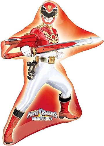 Miniatura 4 de Power Rangers - Suministros para fiesta de cumpleaños desata las decoraciones de ramo de globos de poder con acero ninja y Jumbos de Megaforce
