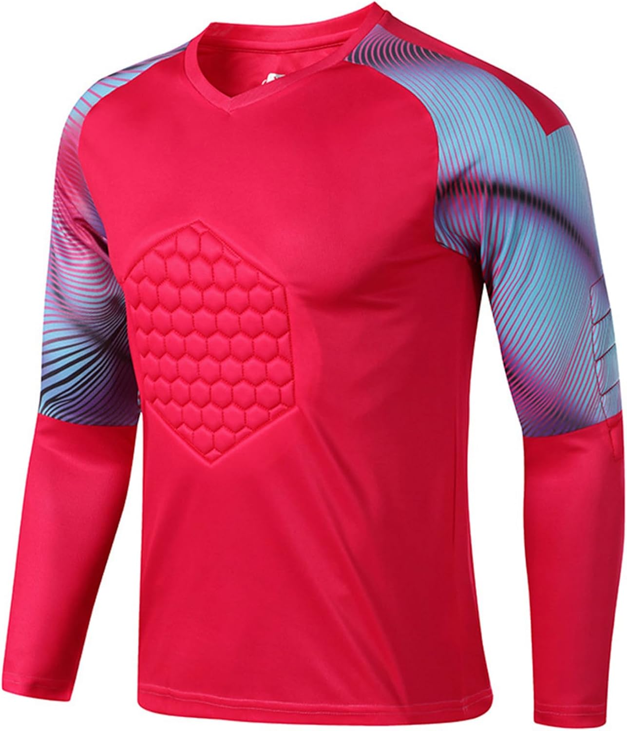 Youth Boys Soccer Goalkeeper Jersey Sponge Padded Long Sleeve Goalie Shirt Uniform Training Football Tshirts