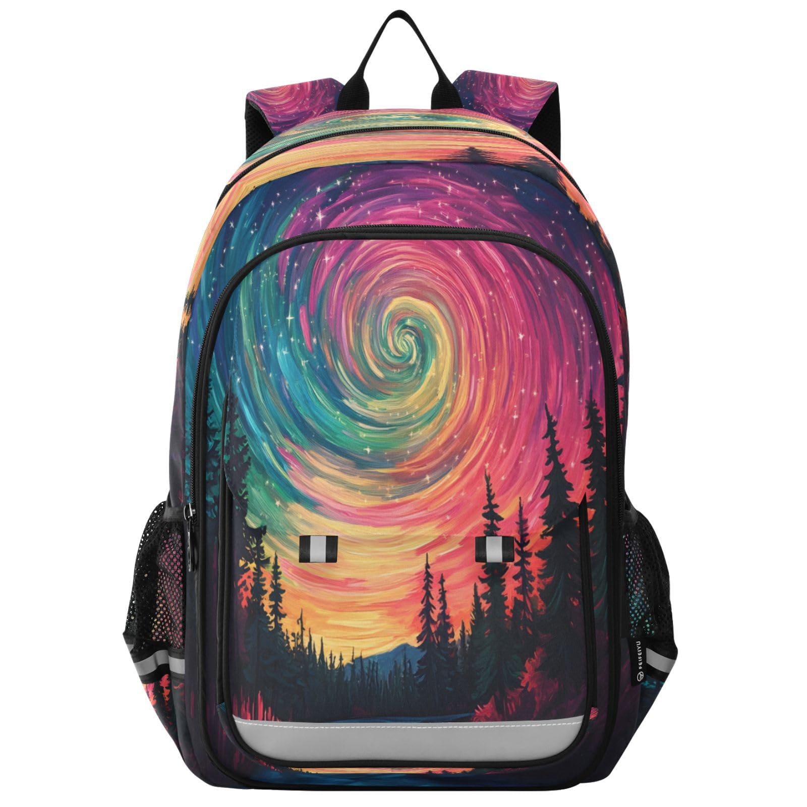 Sac à dos ordinateur portable Aurora Swirl pour protéger le dos - 8