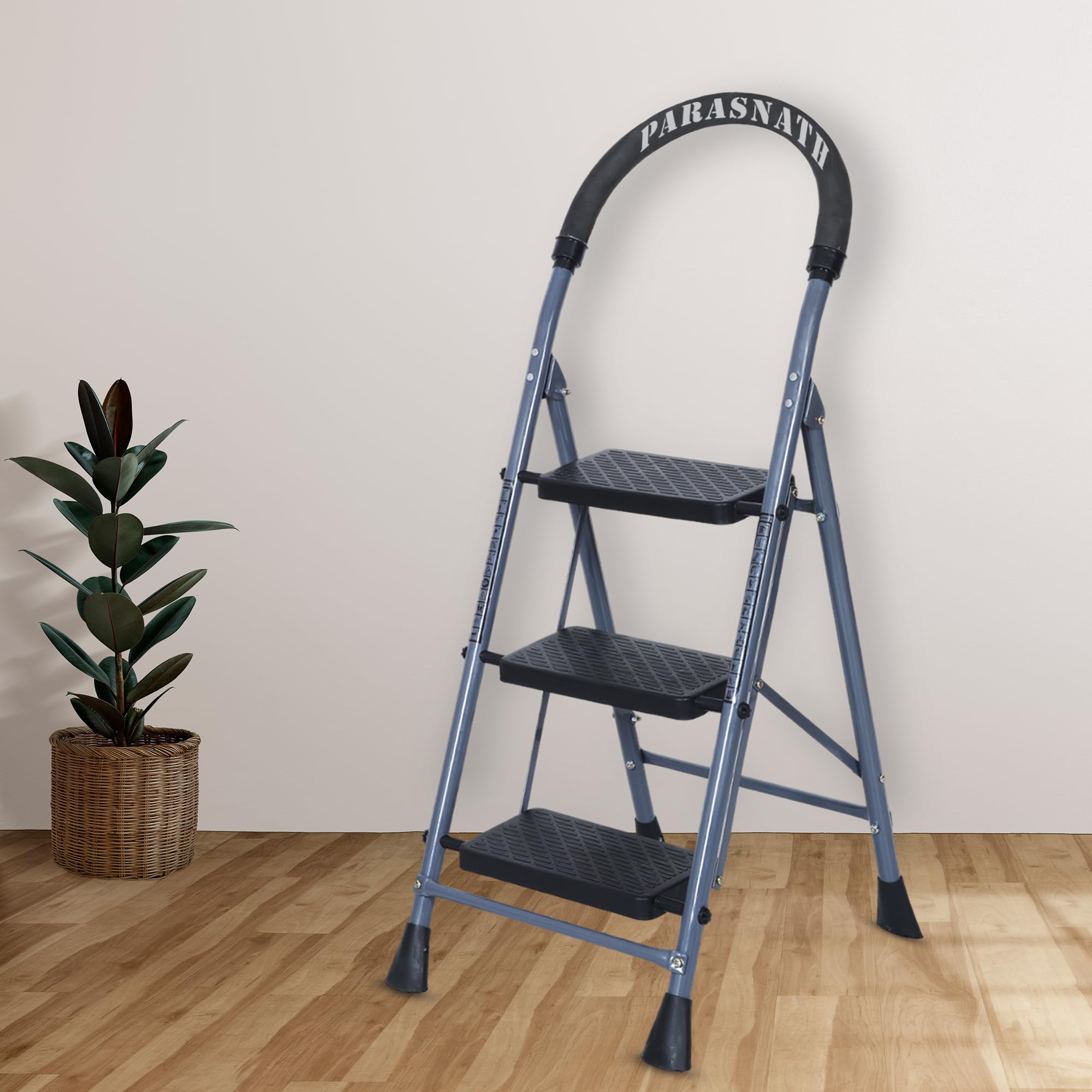 Parasnath 7-Step GoUp Steel Ladder Grey | Foldable Lightweight Step Ladder with Anti-Skid Plastic Steps | Durable and Safe | 6-Year Manufacturer Warranty | Made in India — Amazon image 21
