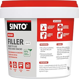 SINTO - Enduit Rebouchage Trous et Fissures - Prêt à l