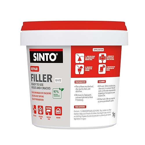 SINTO - Enduit Rebouchage Trous et Fissures - Prêt à