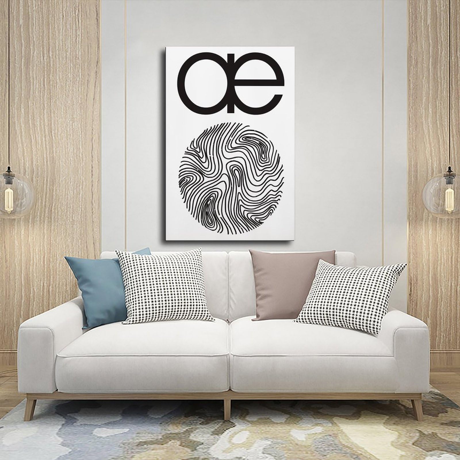 Autechre - Poster su tela con musica elettronica anni '90, decorazione per camera da letto, ufficio, stanza, regalo, 50 x 75 cm
