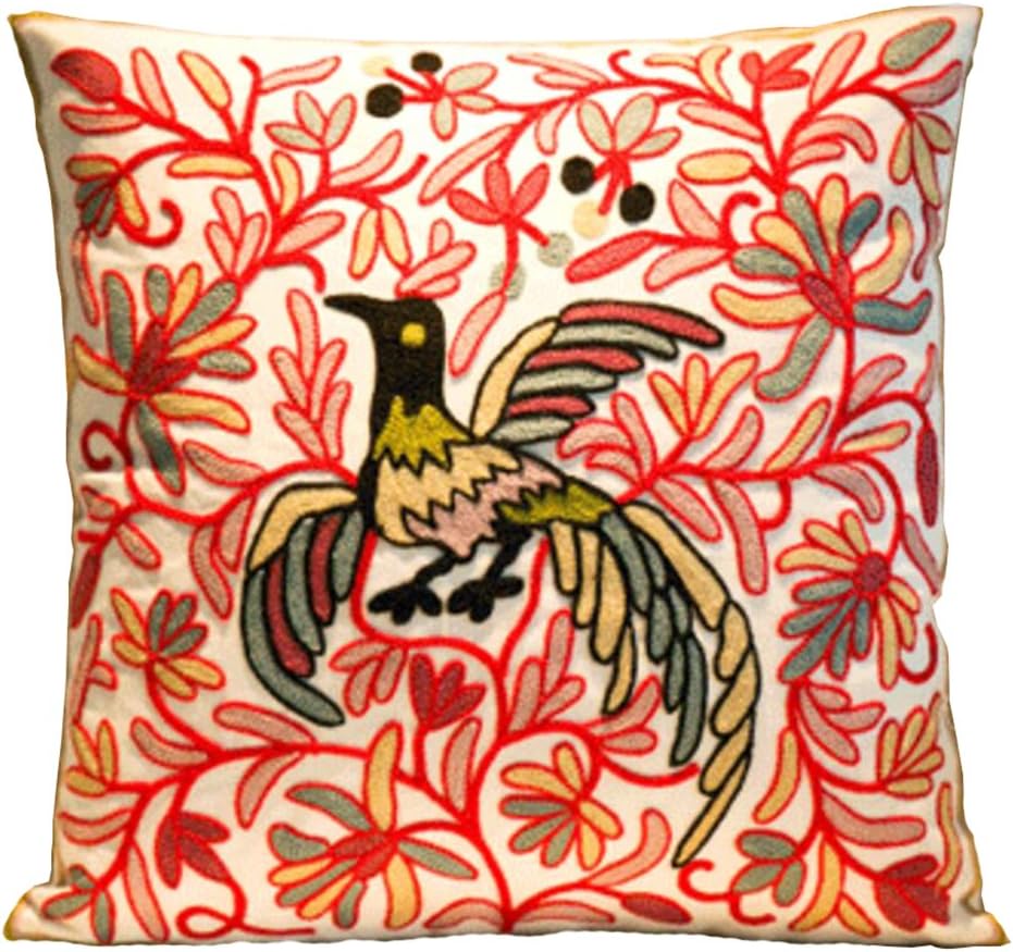 embroidered throw pillows