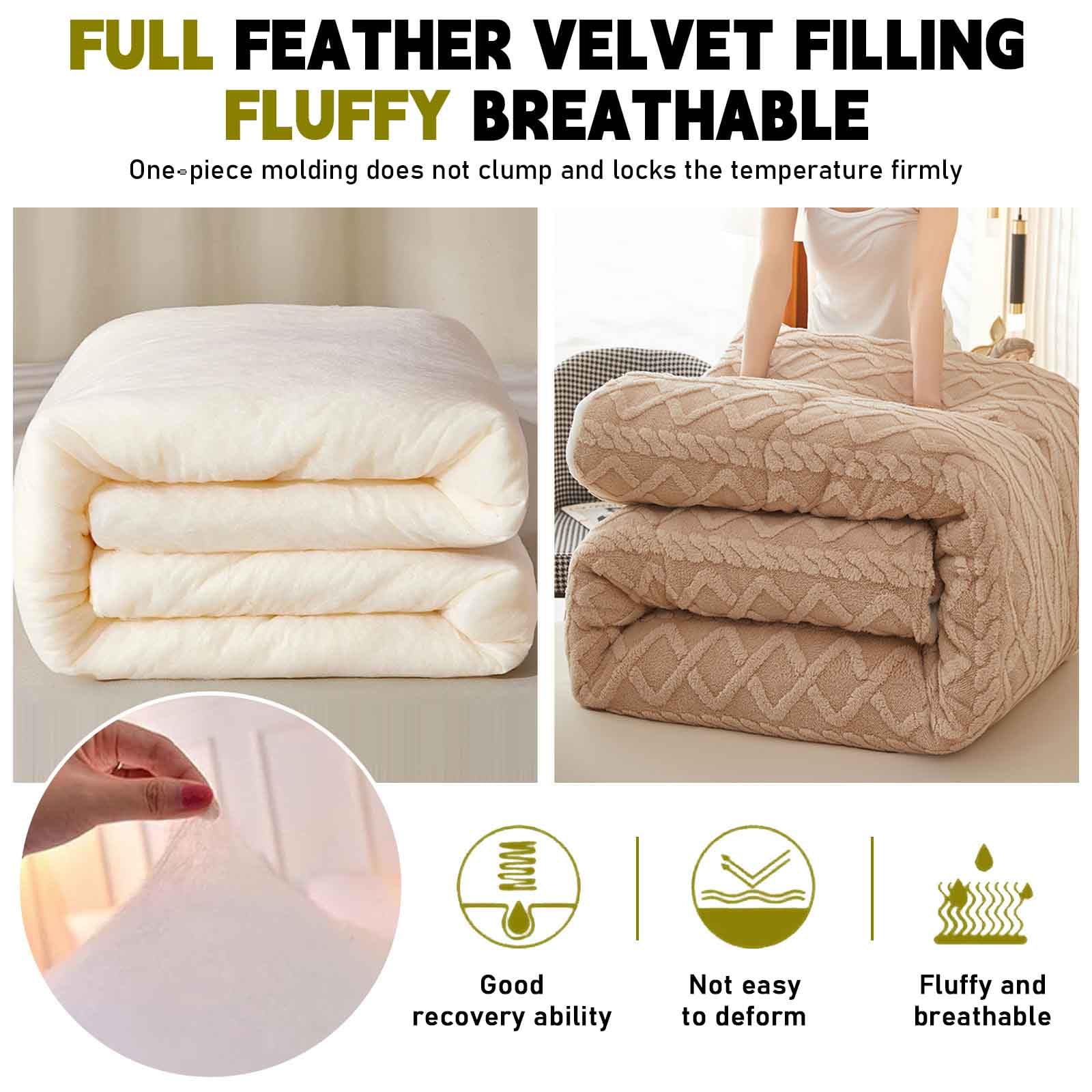 Coperta Calda Imbottita Invernale Letto Matrimoniale Trapunte Invernali Pesanti in Lana d'Agnello Trapunta Invernale Matrimoniale Agnello(a4,220x240cm-5kg)