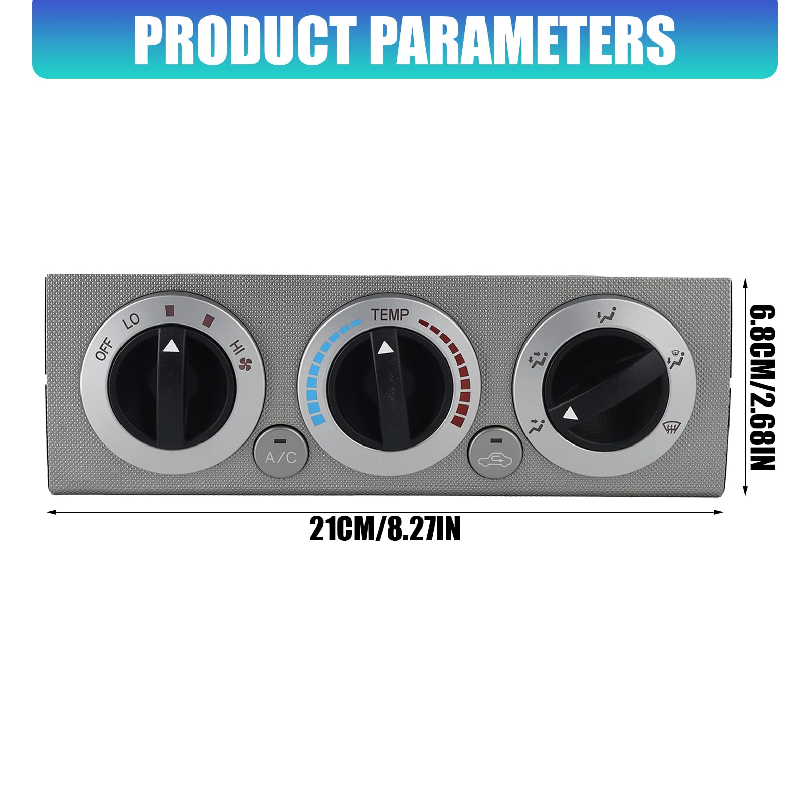 Interfaces de control de clima automotriz 55900-04020 Regulador de temperatura adecuado para panel de acondicionamiento de vehículos 2005-2008