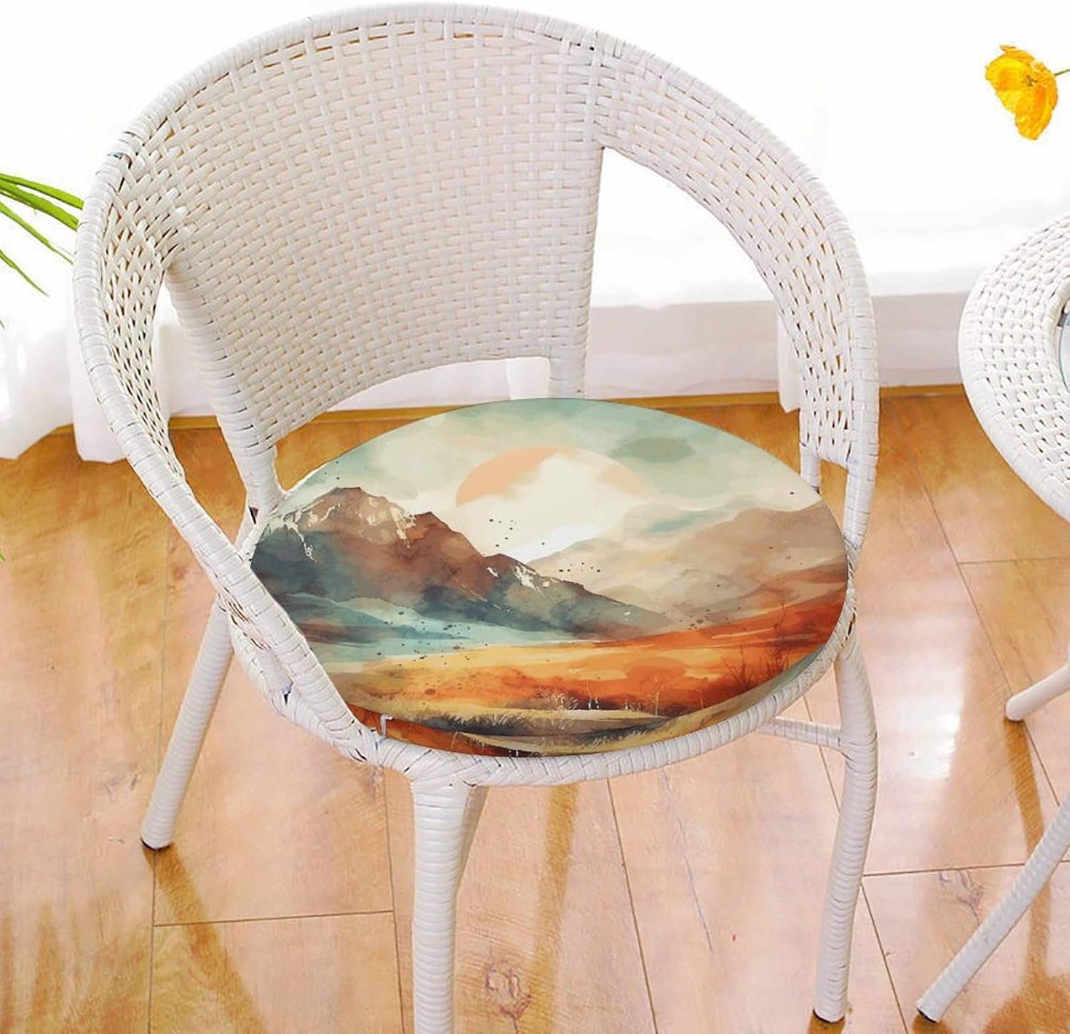 Mountains and Sun Chair Cushions Floor Pillow Chair Pad