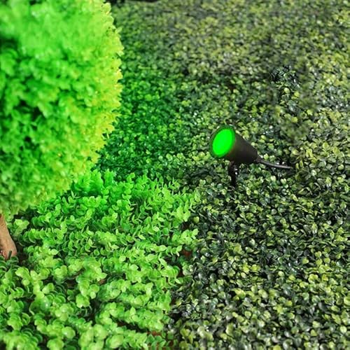 Luminária Espeto de Jardim Refletor LED 5W Luz Verde IP65 Decoração