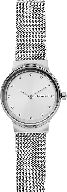 SKAGEN Freja Watch for Women, Quartz Movement with Stainless Steel or Leather Strap