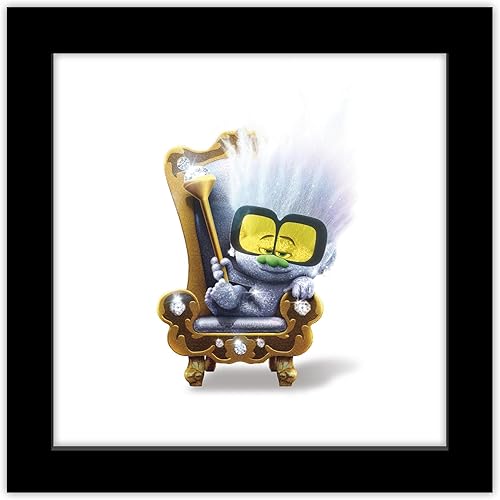 Miniatura 1 de Trends International Gallery Pops Trolls Band Together - Póster de pared con pequeños diamantes, 12.00 x 12.00 pulgadas, versión de marco negro