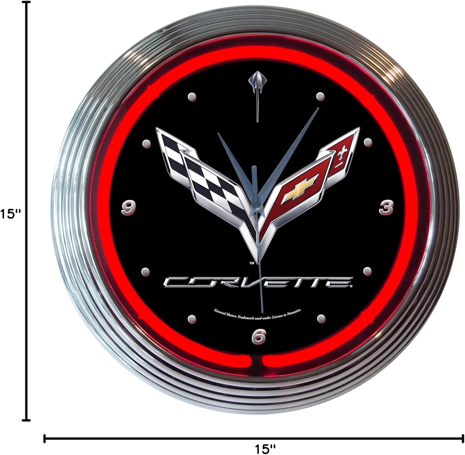 Neonetics Corvette C7 Neon Clock
