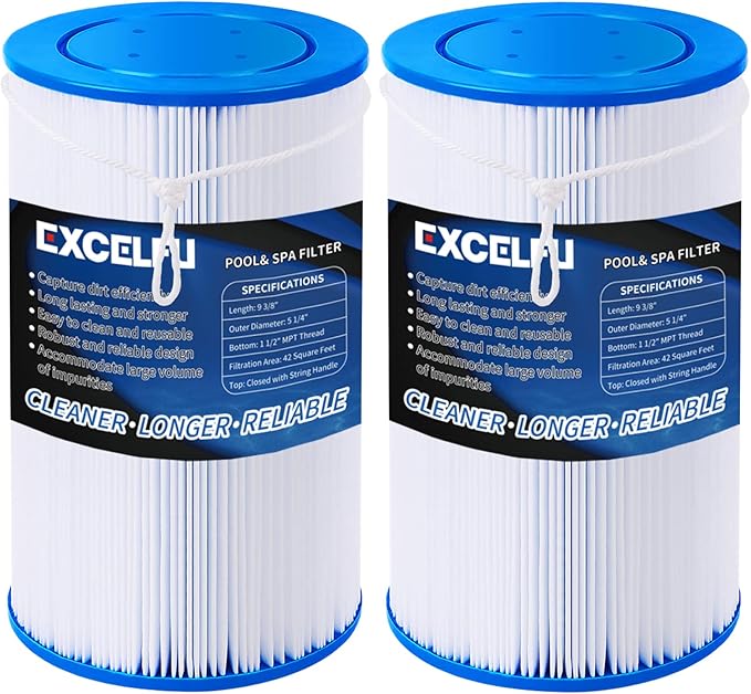 EXCELFU 2 Pack Spa Filter Hot Tub Filter Replacement for Watkins 303279
