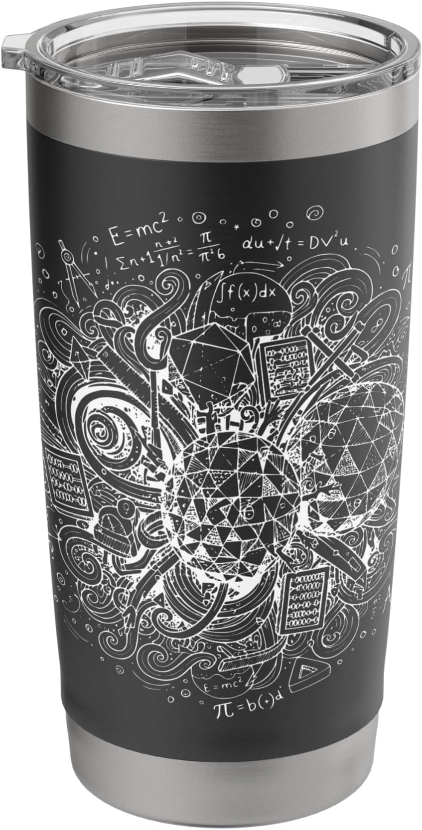 Funny Math Abstract Art Doodle Costume Scribble Scrubbies Stainless Steel Insulated Tumbler