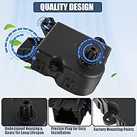 Vista 4 de Actuador de puerta de mezcla de calentador HVAC para Ford F-150 2009-2014, Ford Expedition 2010-2017, Lincoln Navigator 2009-2016, OE 604-252