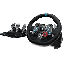 Logitech G29 Racing Wheel and Pedals for PS5/PS4/PC | Stainless steel paddle shifters, leather steering wheel cover, real force feedback, for PS5, PS4, PC, Mac