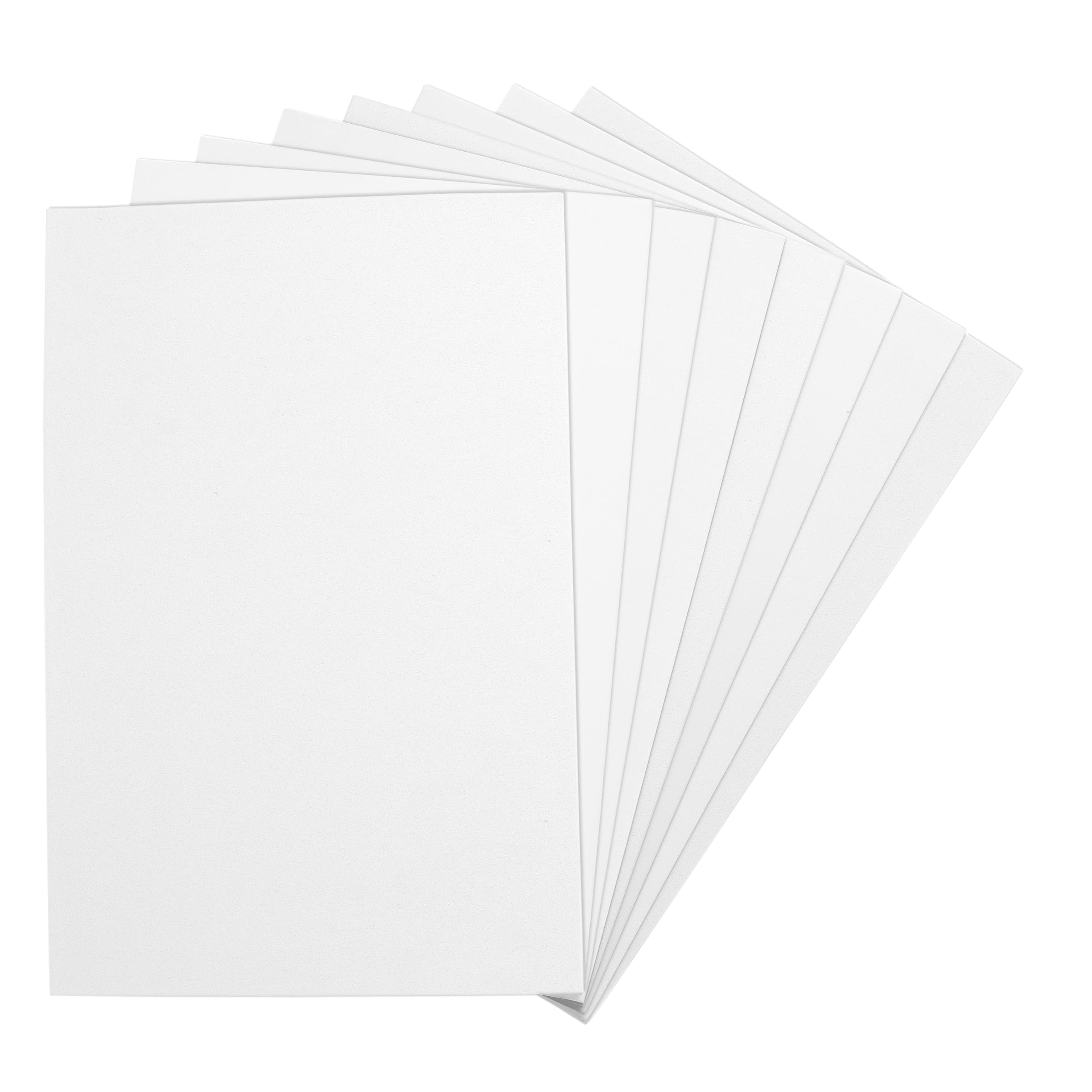 ACTIVITYYA White EVA Foam Sheets, 6 x 9 Inch, 2mm Thick – Foam Paper for DIY Arts and Crafts, School Projects, and More – 8 Pack