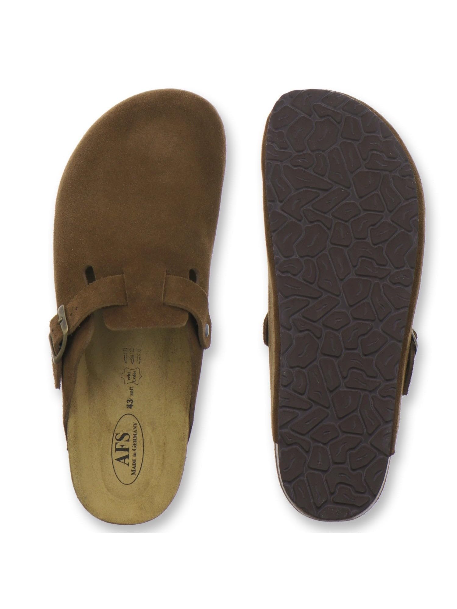 AFS-Schuhe 3900 męskie chodaki, wygodne kapcie dla mężczyzn, pantofle ze skóry, Made in Germany
