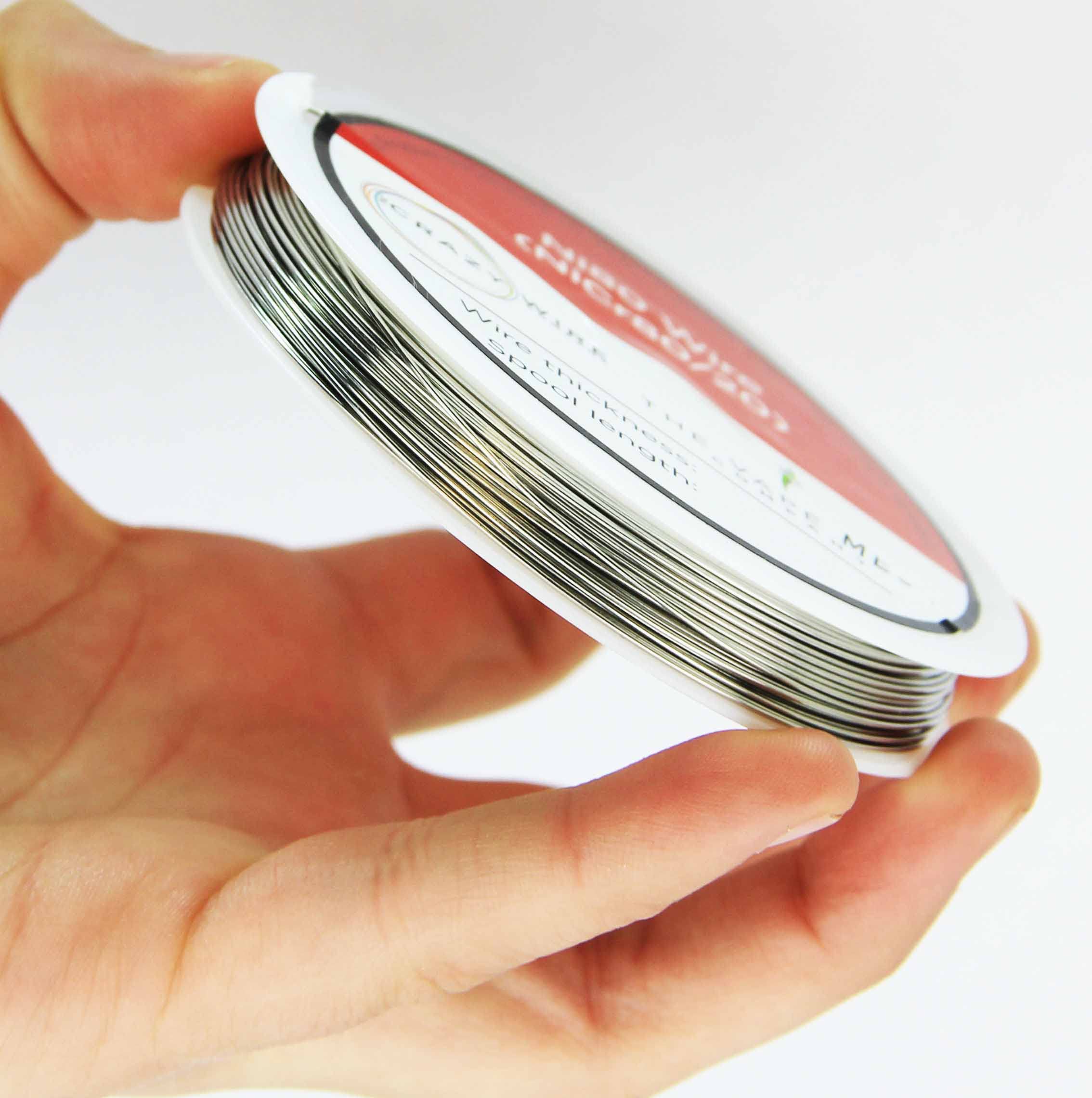 Nichrome 80 resistance wire (Nichrome V, Chromel A), 34 gauge, 250 feet
