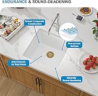 Vista 35 de 18 Granite Composite Bar Sink - Donsdey 18”×16” Undermount Granite Kitchen Sink Black Quartz Classic Composite Under Counter Single Bowl Bar Prep RV